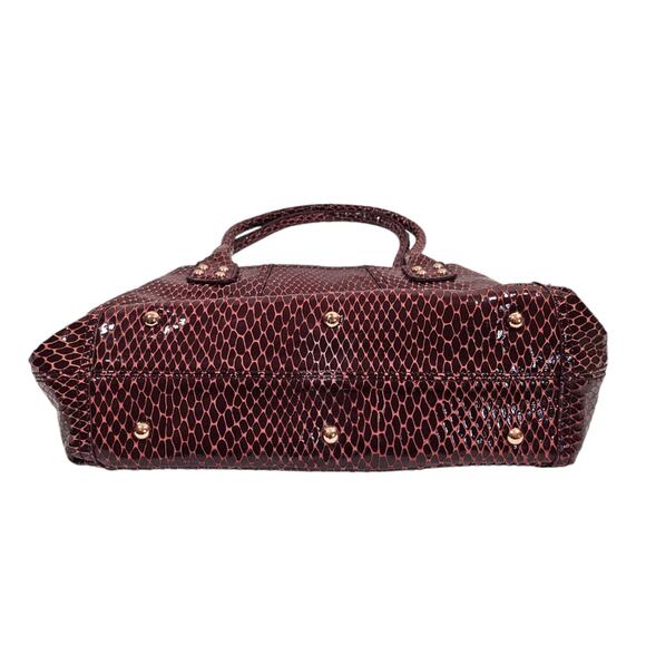 ⚡️SALE! La Gioe d Toscana by Sharon Gioe Burgundy Leather Purse - Picture 4 of 11